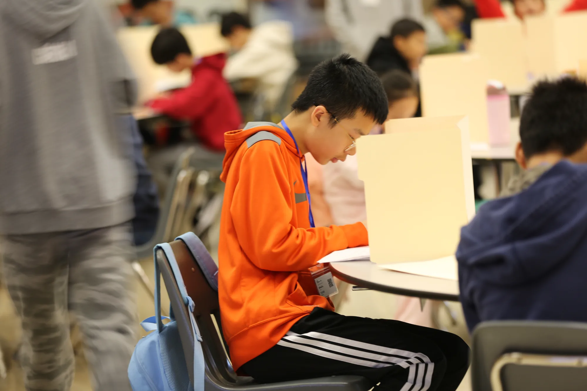 Competitors at work